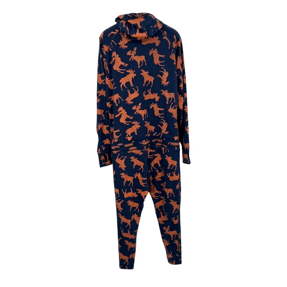 AirBlaster Men's Classic Ninja Baselayer Suit Union Suit Hooded Moose Size M